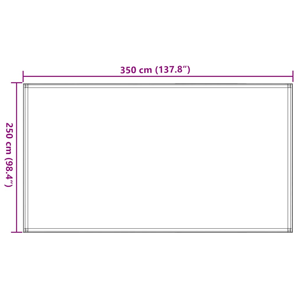 Tappeto da Tenda 250x350 cm Blu