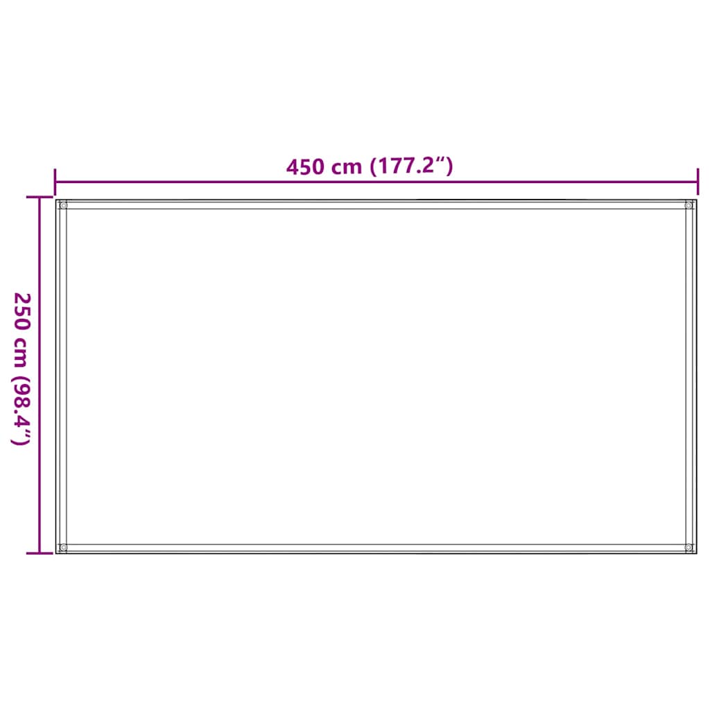 Tappeto da Tenda 250x450 cm Blu
