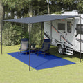 Tappeto da Tenda 250x450 cm Blu