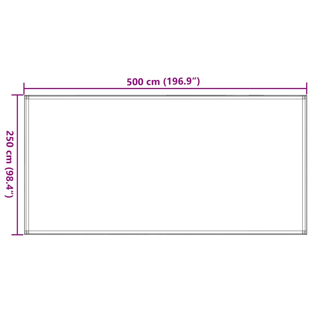 Tappeto da Tenda 250x500 cm Blu