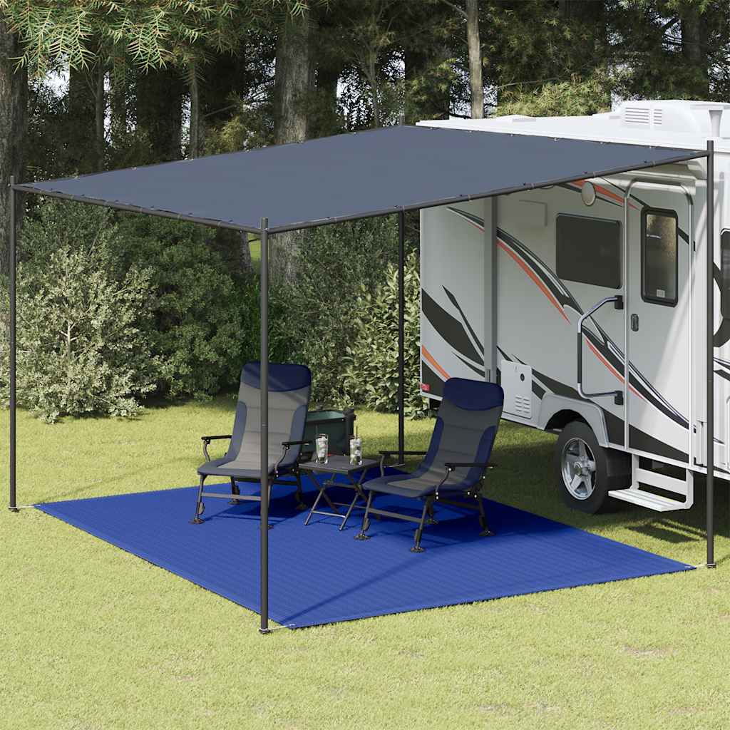 Tappeto da Tenda 300x400 cm Blu in HDPE