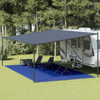 Tappeto da Tenda 400x700 cm Blu in HDPE