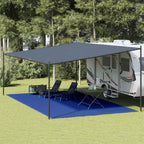 Tappeto da Tenda 400x800 cm Blu in HDPE