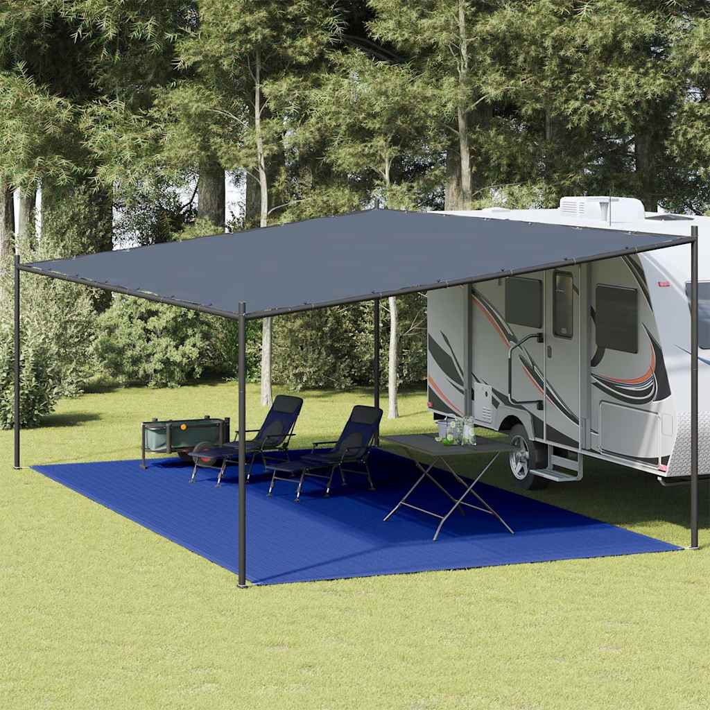 Tappeto da Tenda 400x800 cm Blu in HDPE