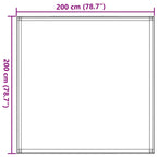 Tappeto da Tenda 200x200 cm Grigio Talpa