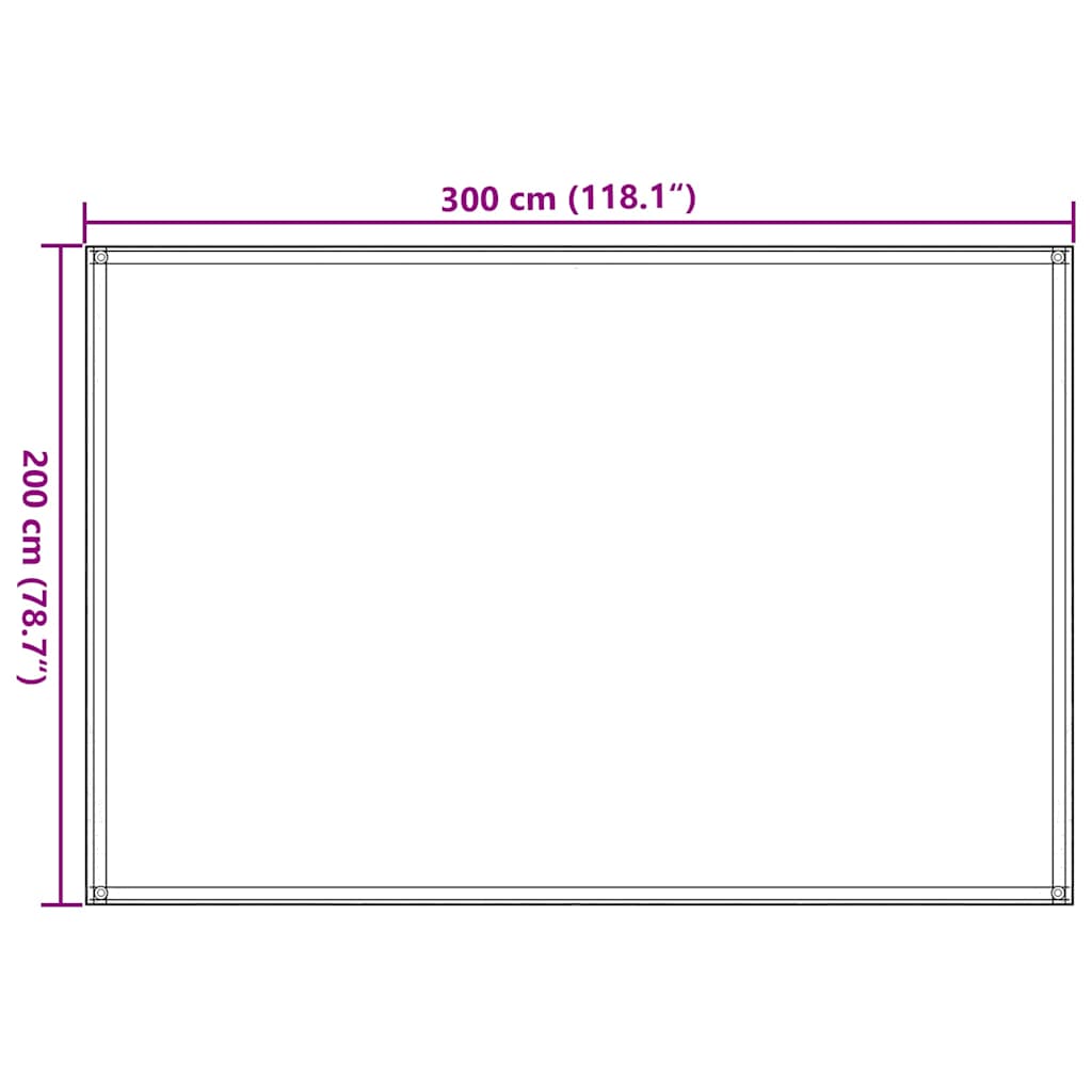 Tappeto da Tenda 200x300 cm Grigio Talpa