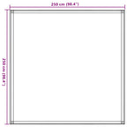Tappeto da Tenda Beige 250x250 cm HDPE