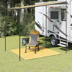 Tappeto da Tenda Beige 250x250 cm HDPE