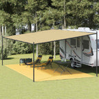 Tappeto da Tenda Beige 400x800 cm HDPE