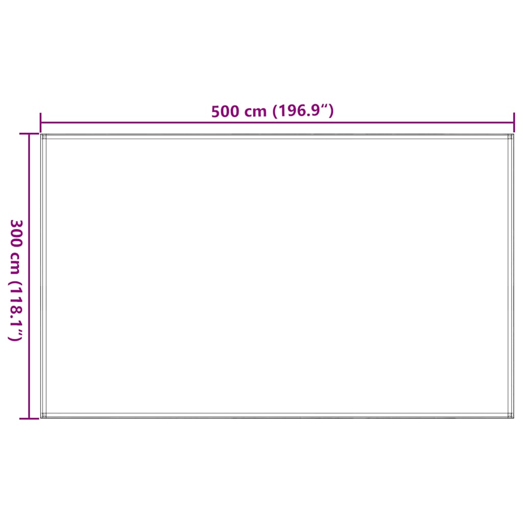 Tappeto da Tenda 300x500 cm Nero