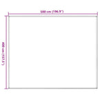 Tappeto da Tenda 400x500 cm Nero