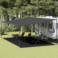 Tappeto da Tenda 400x800 cm Nero in HDPE