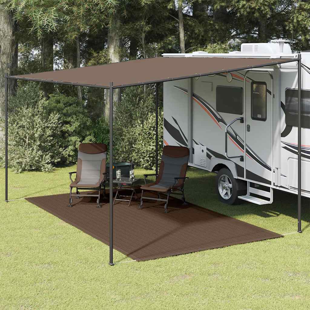 Tappeto da Tenda 250x400 cm Marrone