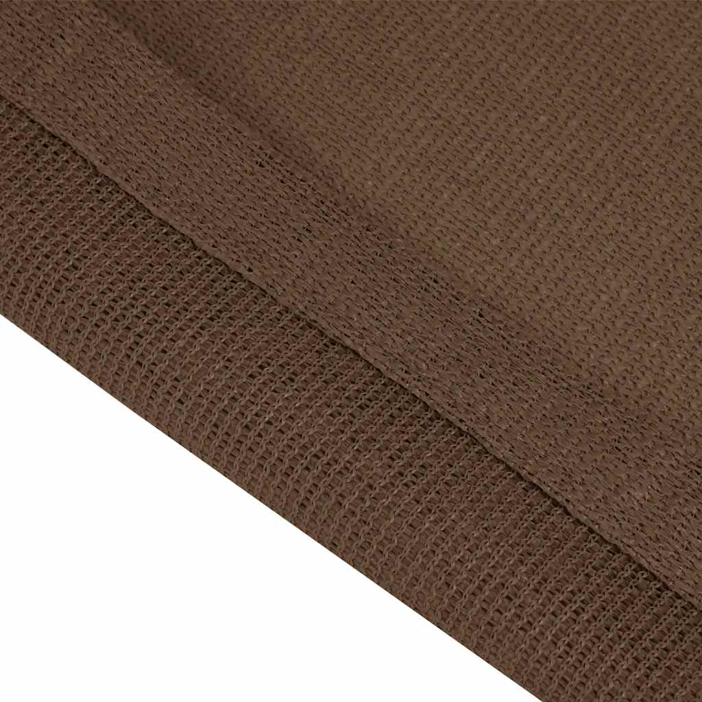 Tappeto da Tenda 400x800 cm Marrone in HDPE
