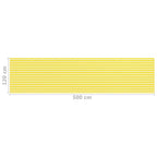 Paravento da Balcone Giallo e Bianco 120x500 cm in HDPE