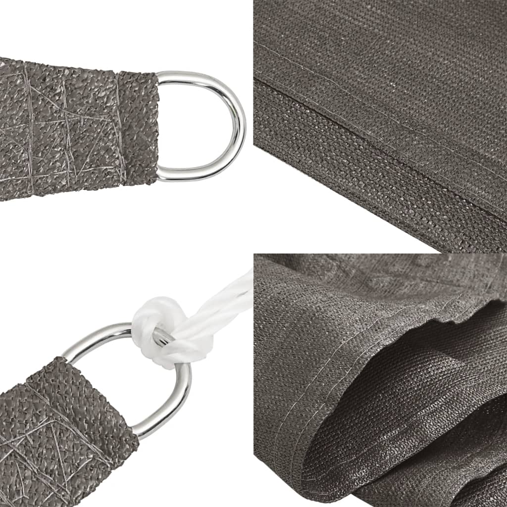 Vela Parasole 160 g/m² Antracite 4x4 m in HDPE