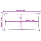 Vela Parasole 160 g/m² Antracite 3x6 m in HDPE