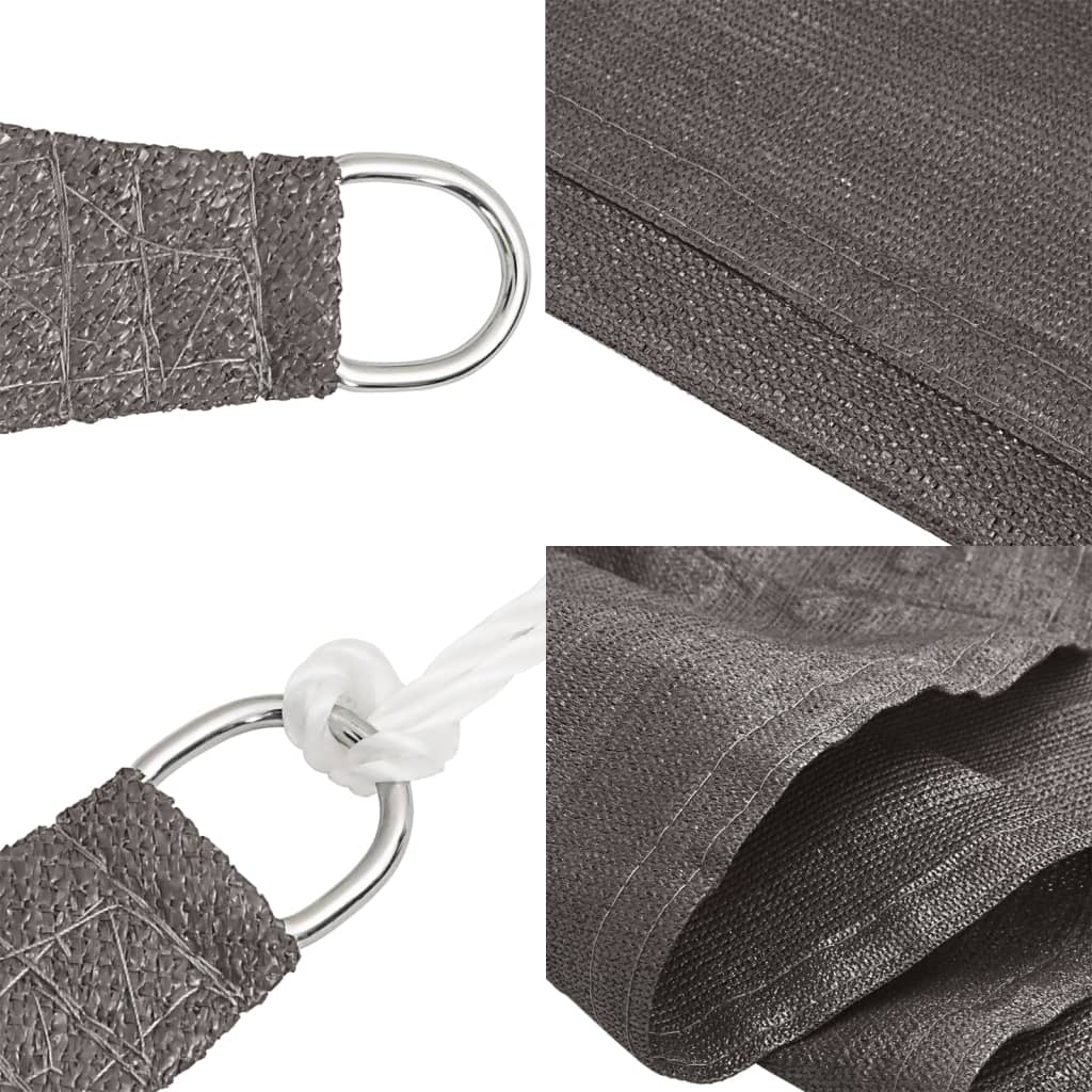 Vela Parasole 160 g/m² Antracite 5x7 m in HDPE