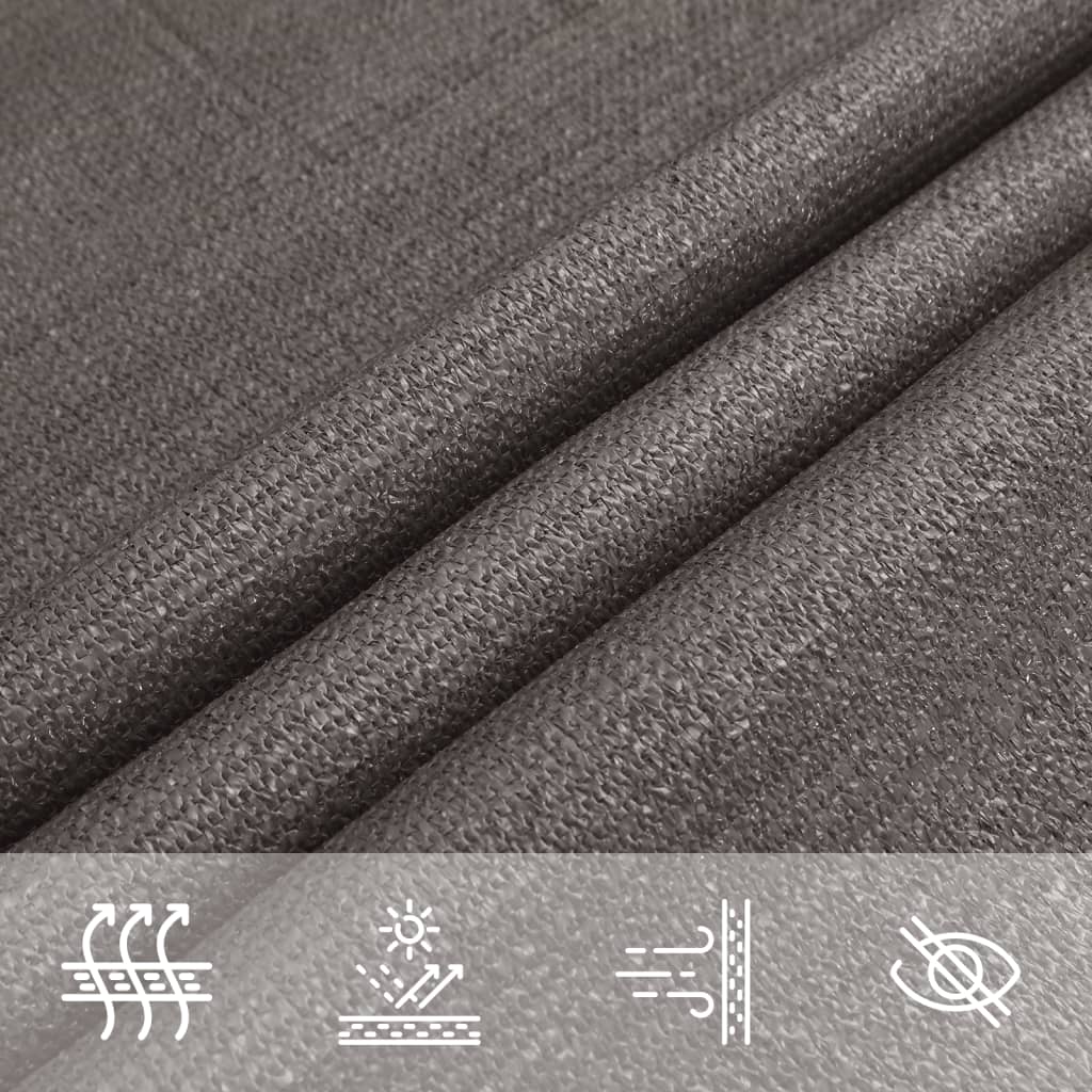 Vela Parasole 160 g/m² Antracite 5x8 m in HDPE