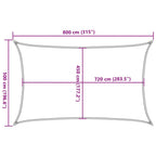 Vela Parasole 160 g/m² Antracite 5x8 m in HDPE