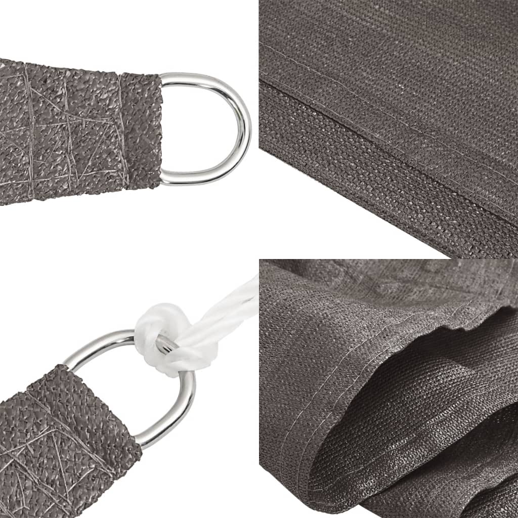 Vela Parasole 160 g/m² Antracite 3/4x2 m in HDPE