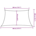 Vela Parasole 160 g/m² Antracite 3/4x2 m in HDPE