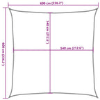 Vela Parasole 160 g/m² Beige 6x6 m in HDPE