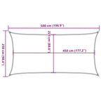Vela Parasole 160 g/m² Beige 2,5x5 m in HDPE