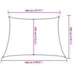 Vela Parasole 160 g/m² Beige 4/5x3 m in HDPE