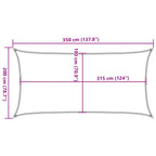 Vela Parasole 160 g/m² Crema 2x3,5 m in HDPE