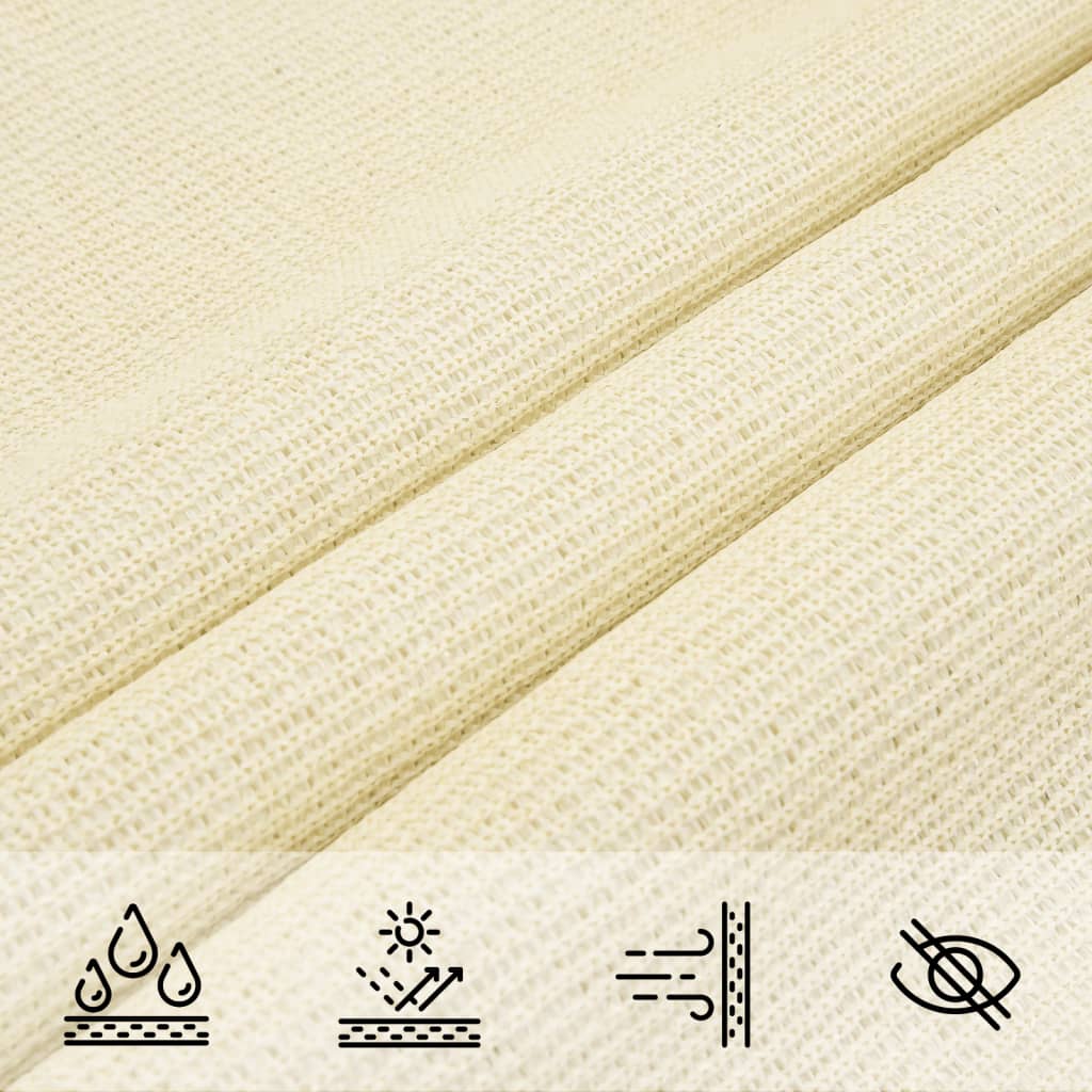 Vela Parasole 160 g/m² Crema 2,5x3 m in HDPE