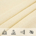 Vela Parasole 160 g/m² Crema 2,5x3 m in HDPE
