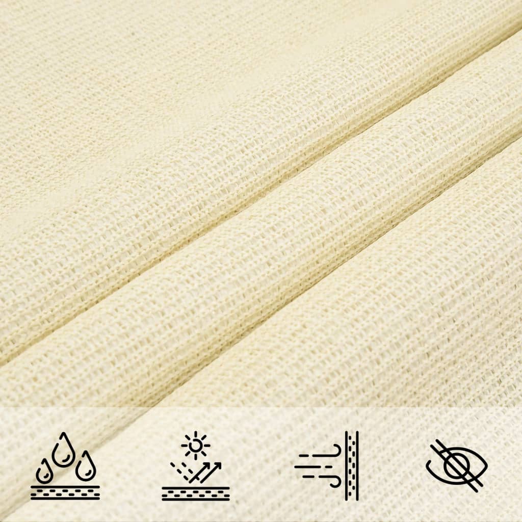 Vela Parasole 160 g/m² Crema 6x7 m in HDPE