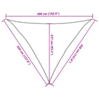 Vela Parasole 160 g/m² Bianca 3,5x3,5x4,9 m in HDPE
