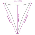 Vela Parasole 160 g/m² Bianca 4x5x5 m in HDPE