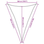 Vela Parasole 160 g/m² Bianca 5x7x7 m in HDPE
