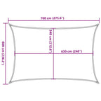 Vela Parasole 160 g/m² Verde Chiaro 6x7 m in HDPE