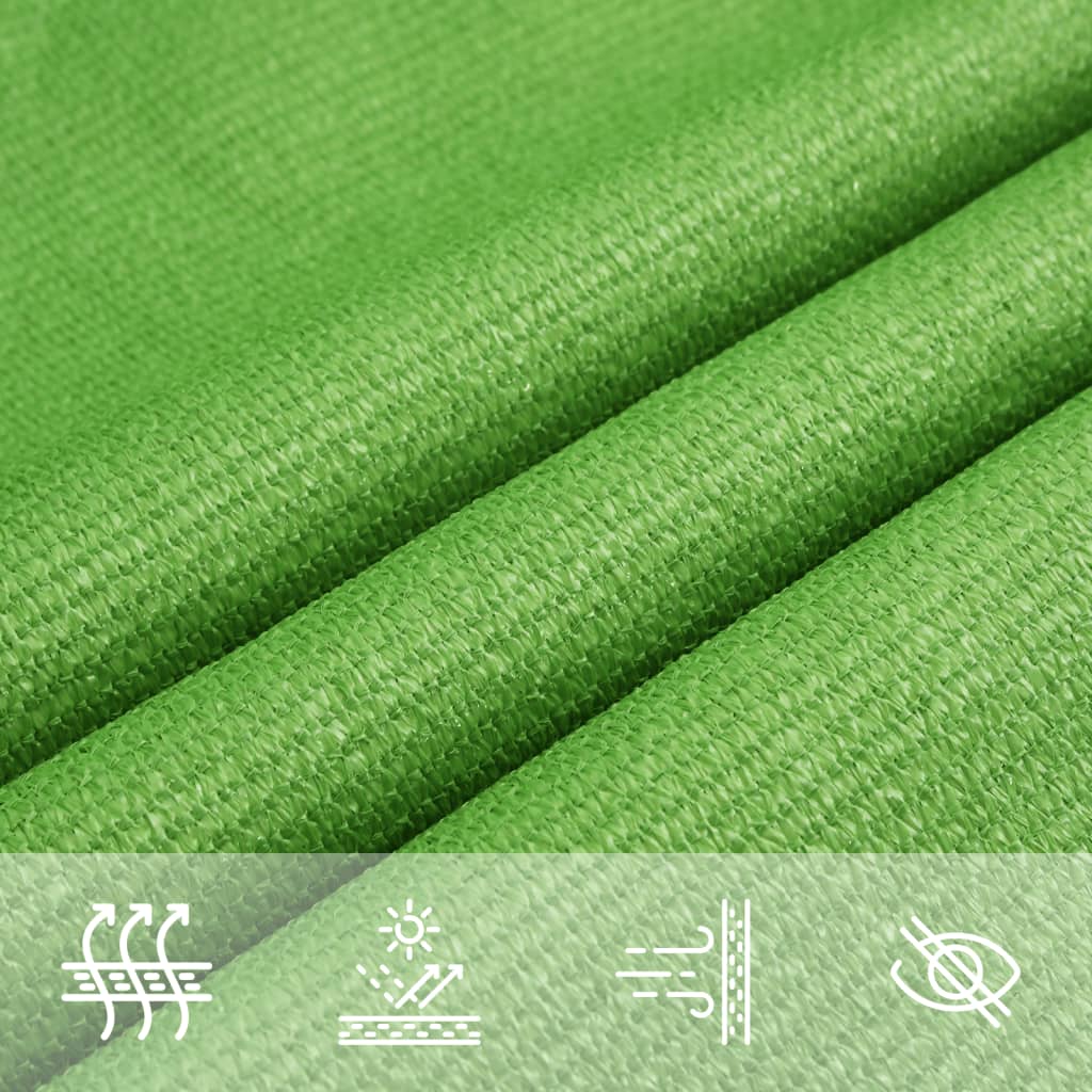 Vela Parasole 160 g/m² Verde Chiaro 5x6x6 m in HDPE