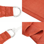 Vela Parasole 160 g/m² Terracotta 5x5 m in HDPE