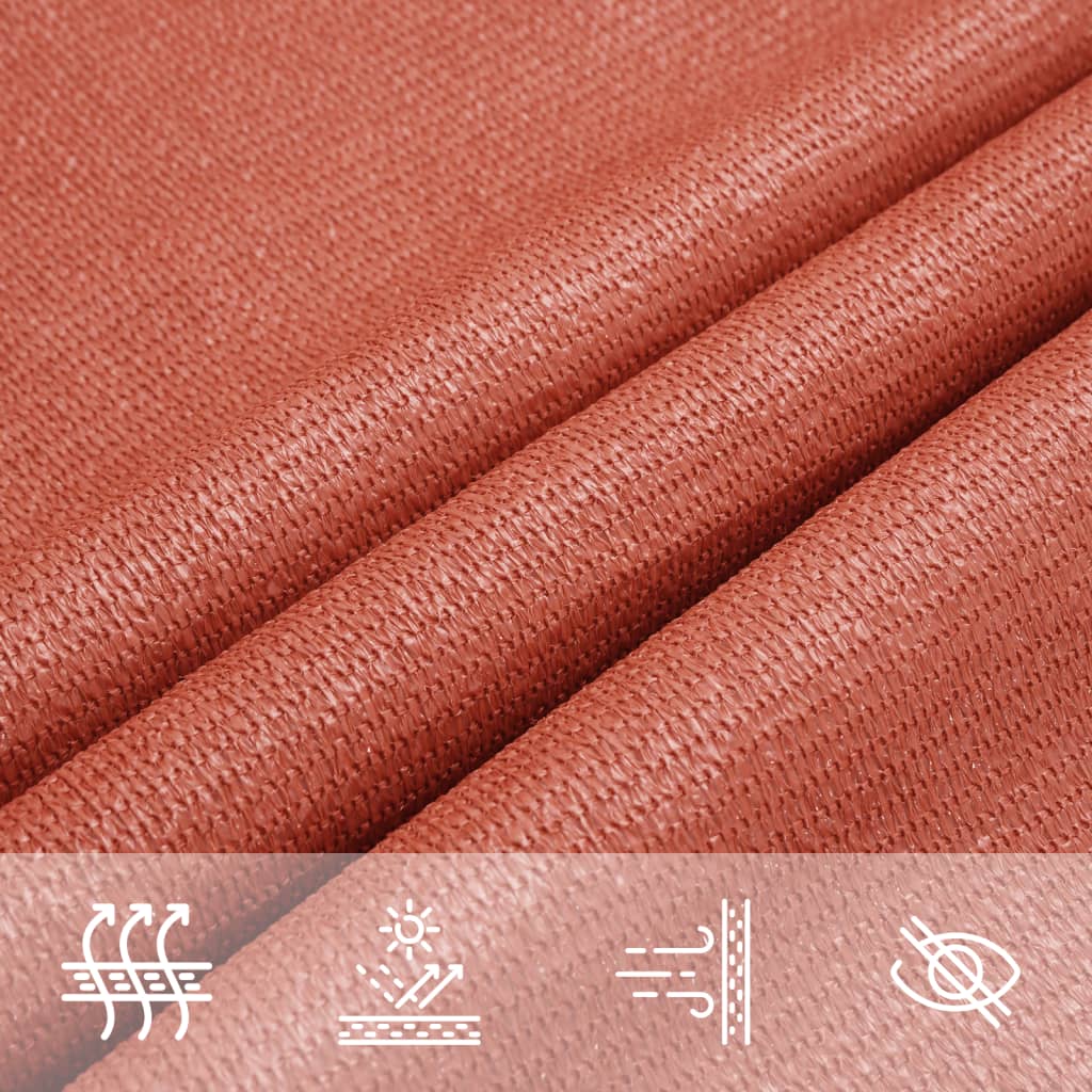 Vela Parasole 160 g/m² Terracotta 5x5 m in HDPE