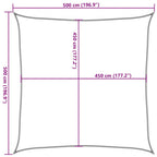 Vela Parasole 160 g/m² Terracotta 5x5 m in HDPE
