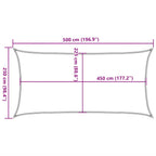 Vela Parasole 160 g/m² Talpa 2,5x5 m in HDPE