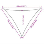 Vela Parasole 160 g/m² Talpa 3,5x3,5x4,9 m in HDPE