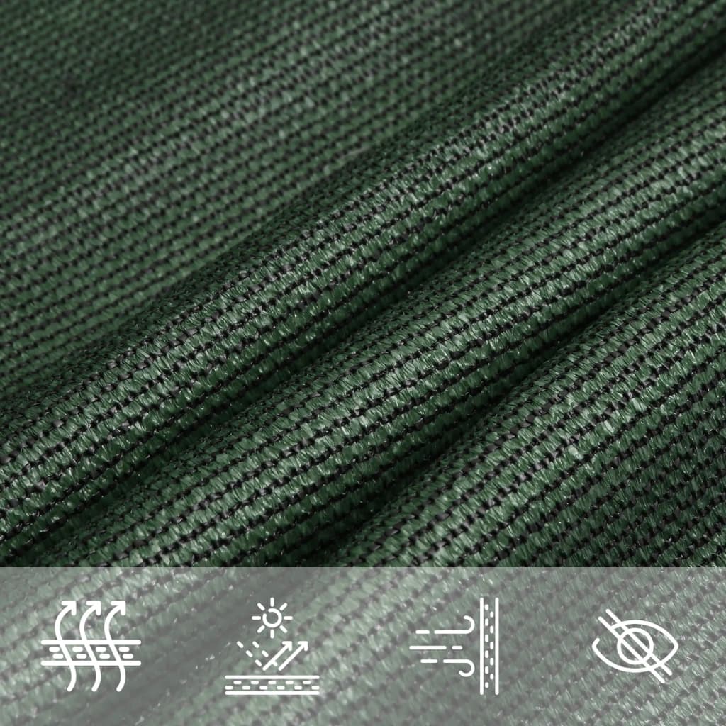 Vela Parasole 160 g/m² Verde Scuro 4x5x5 m in HDPE