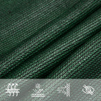 Vela Parasole 160 g/m² Verde Scuro 4x5x5 m in HDPE