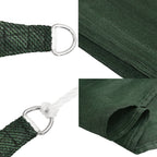 Vela Parasole 160 g/m² Verde Scuro 4x5x5 m in HDPE