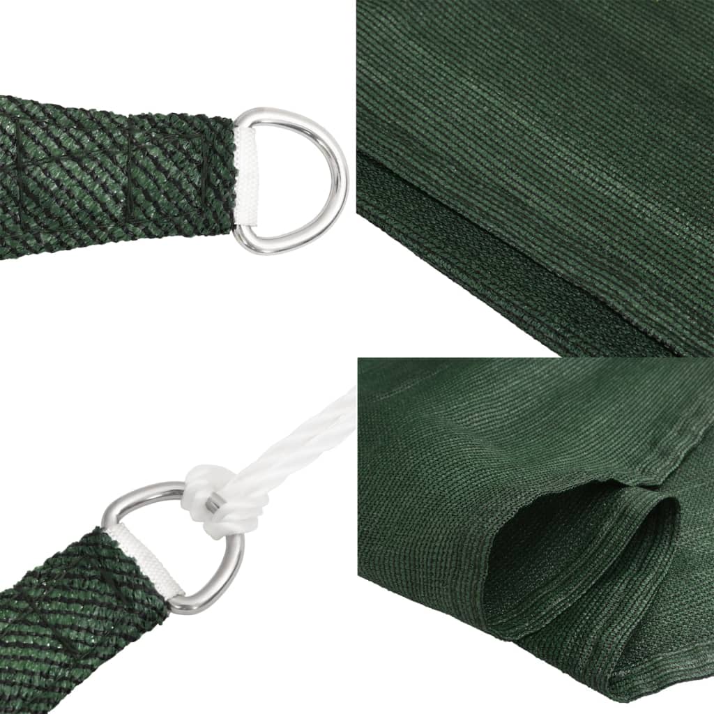 Vela Parasole 160 g/m² Verde Scuro 4x5x5 m in HDPE