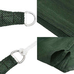 Vela Parasole 160 g/m² Verde Scuro 5x7x7 m in HDPE