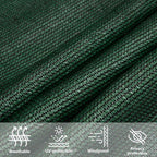 Vela Parasole 160 g/m² Verde Scuro 5x7x7 m in HDPE