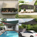 Vela Parasole 160 g/m² Verde Scuro 5x7x7 m in HDPE
